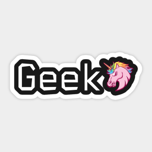 Unicorn - geek Sticker